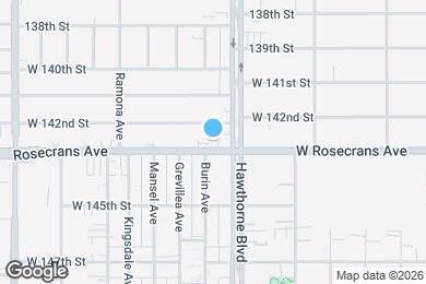 Map image of the property - 4419 W Rosecrans Ave