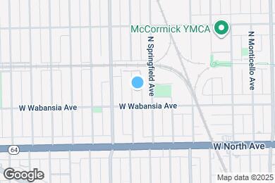 Map image of the property - 1721 N Harding Ave