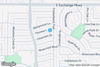 Map image of the property - 1325 Clearview Dr