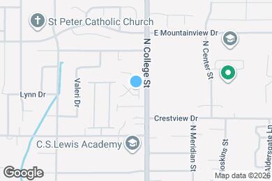 Map image of the property - 653 N Wilshire Ct