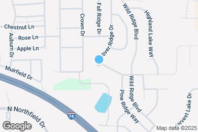 Map image of the property - 1196 River Ridge Dr