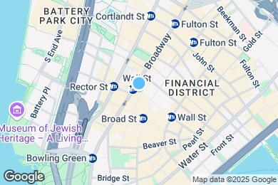 Map image of the property - 1 Wall St