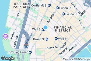 Map image of the property - 1 Wall Street Ct