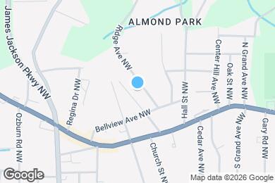 Map image of the property - 848 Ridge Ave NW