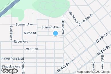 Map image of the property - 1427 W 2nd St