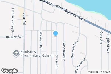 Map image of the property - 196 S Point Dr