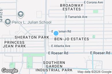 Map image of the property - 2438 E Mobile Ln
