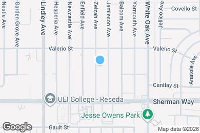 Map image of the property - 7318 Zelzah Ave