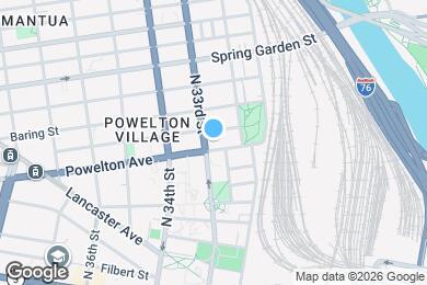 Map image of the property - 3233 Powelton Ave