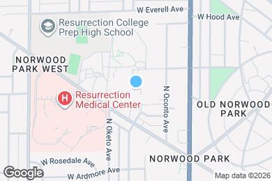 Map image of the property - 5940 N Odell Ave