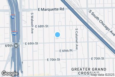 Map image of the property - 6847 S Indiana Ave