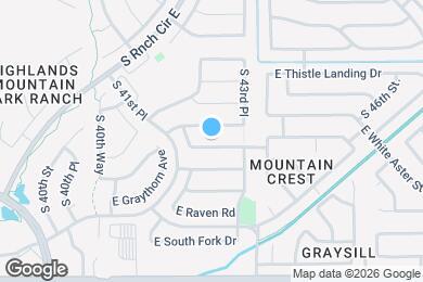 Map image of the property - 4224 E Cathedral Rock Dr