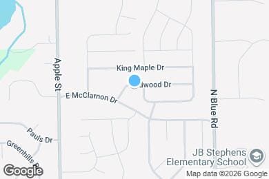 Map image of the property - 1221 Redwood Dr