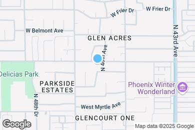 Map image of the property - 4607 W Orangewood Ave