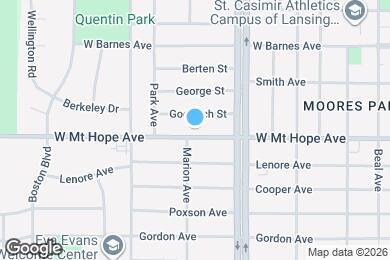 Map image of the property - 1216 W Mt Hope Ave
