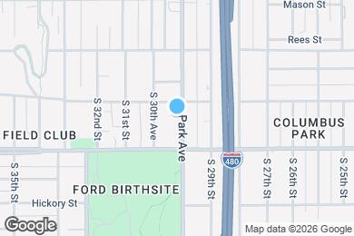Map image of the property - 1314 Park Ave