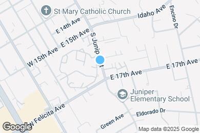 Map image of the property - 1651 S Juniper St