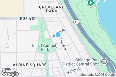 Map image of the property - 3610 S Ellis Ave