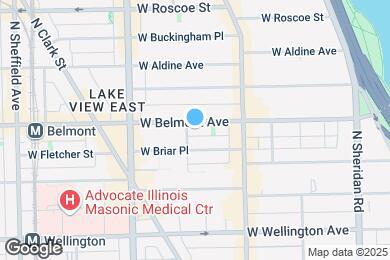 Map image of the property - 653 W Belmont Ave