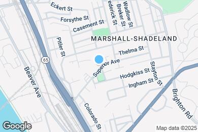 Map image of the property - 1406 Superior Ave