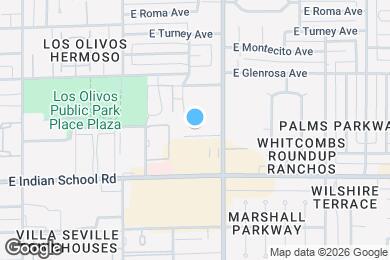 Map image of the property - 3122 E Monterosa St