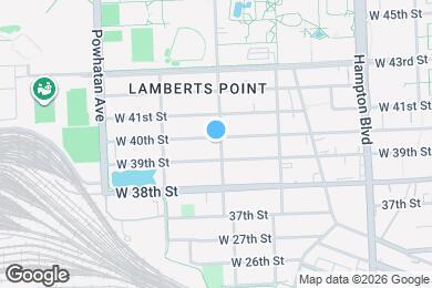 Map image of the property - 1401 W 40th St