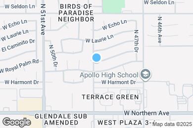 Map image of the property - 4845 W Las Palmaritas Dr