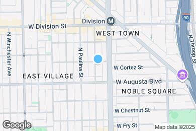 Map image of the property - 1037 N Marshfield Ave