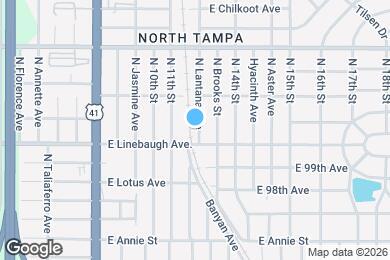 Map image of the property - 10008 N Lantana Ave