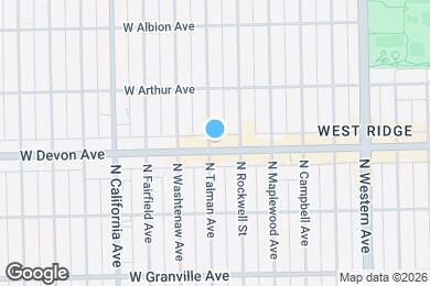 Map image of the property - 2626 W Devon Ave