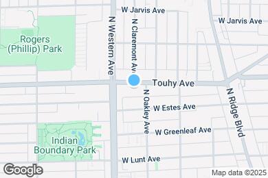 Map image of the property - 2335 W Touhy Ave