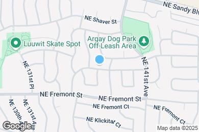 Map image of the property - 13705 NE Beech St