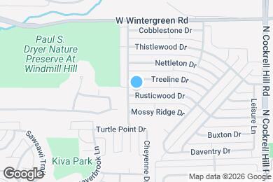 Map image of the property - 1529 Rusticwood Dr