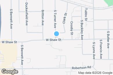 Map image of the property - 2813 W Shaw St