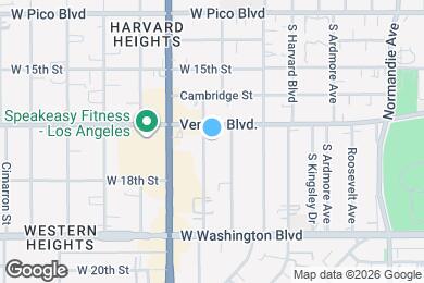 Map image of the property - 1650 S Oxford Ave