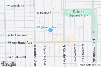 Map image of the property - 2034 N Sawyer Ave