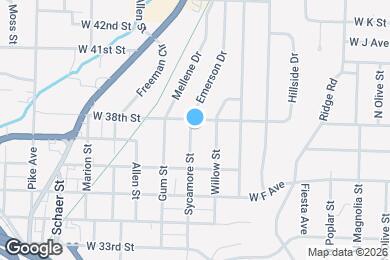 Map image of the property - 3716 Sycamore St