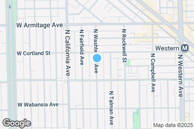Map image of the property - 1857 N Washtenaw Ave