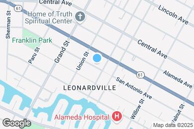 Map image of the property - 1825 San Antonio Ave