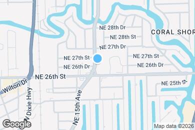 Map image of the property - 2616 NE 16th Ave