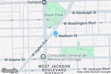 Map image of the property - 1519 W Madison St