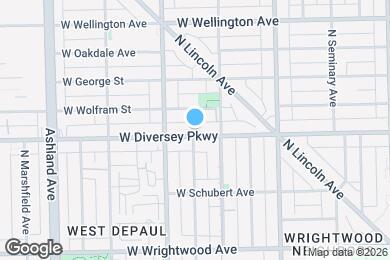 Map image of the property - 1326 W Diversey Pkwy