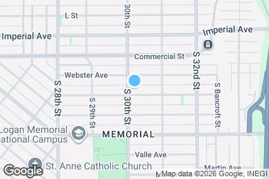 Map image of the property - 3014 Clay Ave