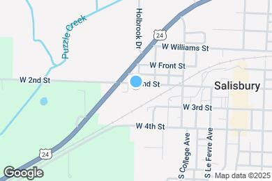 Map image of the property - 411 W 2nd St