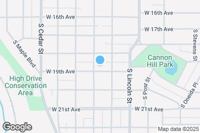 Map image of the property - 1022 W 19th Ave