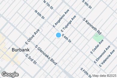 Map image of the property - 544 E Tujunga Ave