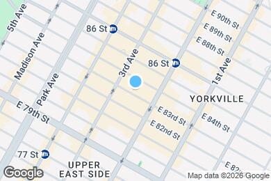 Map image of the property - 221 E 83rd St