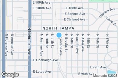 Map image of the property - 10112 N Lantana Ave