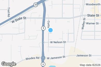 Map image of the property - 1105 Curtis St