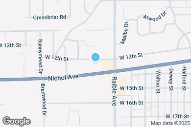 Map image of the property - 2539 W 12th St